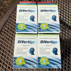 Lot of 4 Divertigo Liquid Drops Topical Oil .17 fl oz for Vertigo Symptoms